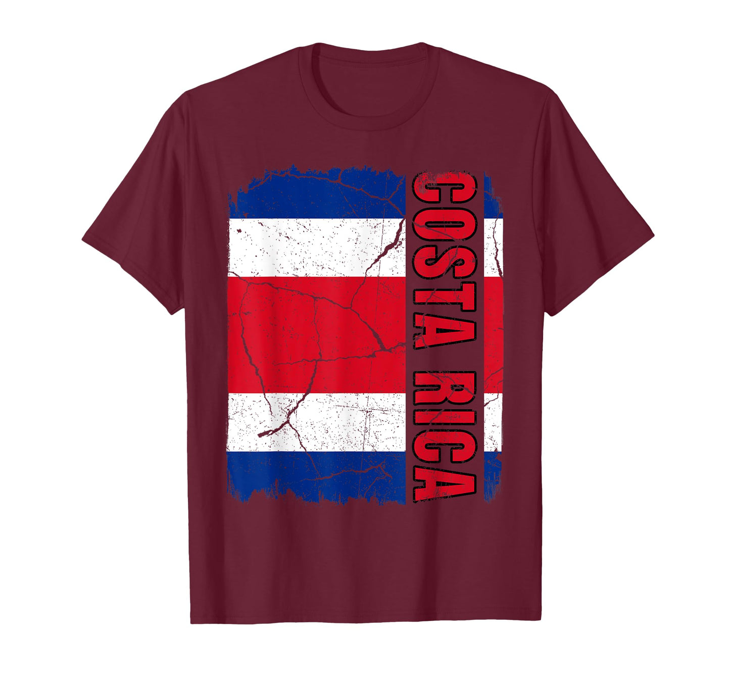 Vintage Costa Rican Flag Costa Rica Pride Root Heritage Gift T-Shirt