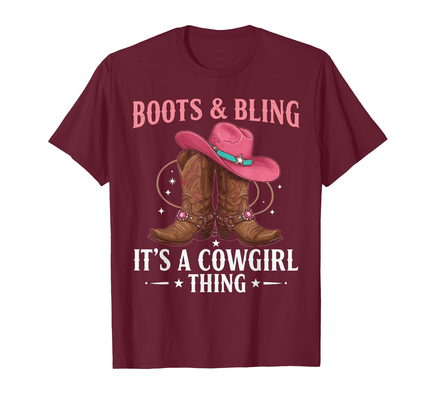 Howdy Western CountryRodeo Boots & Bling its a Cowgirl Thing T-Shirt