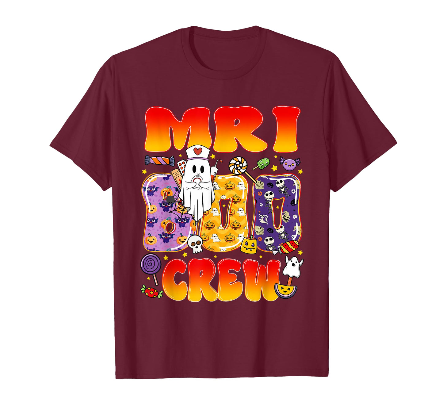 MRI Boo Crew MRI Tech Funny Halloween T-Shirt