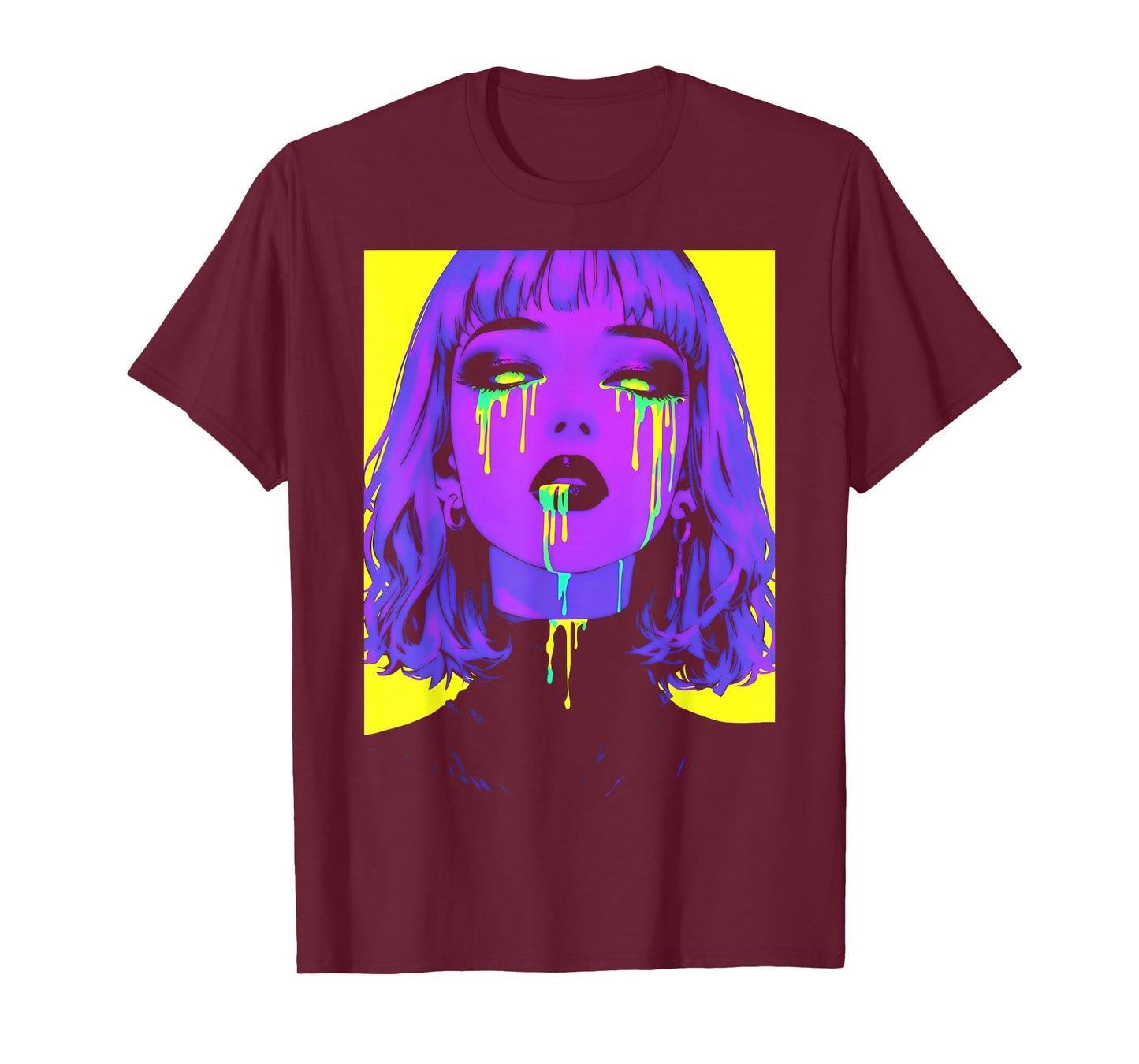 Cybergoth Cybercore Grunge Punk Goth Girl Alt Anime Manga T-Shirt