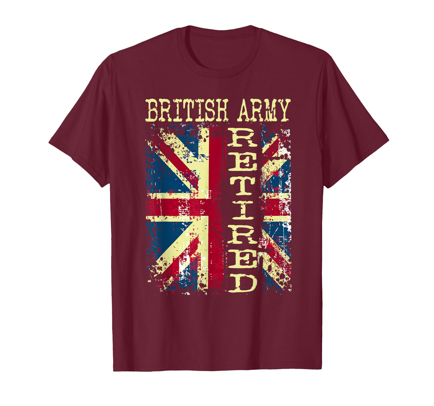 Retired British Army | UK Flag Military Veteran T-Shirt T-Shirt