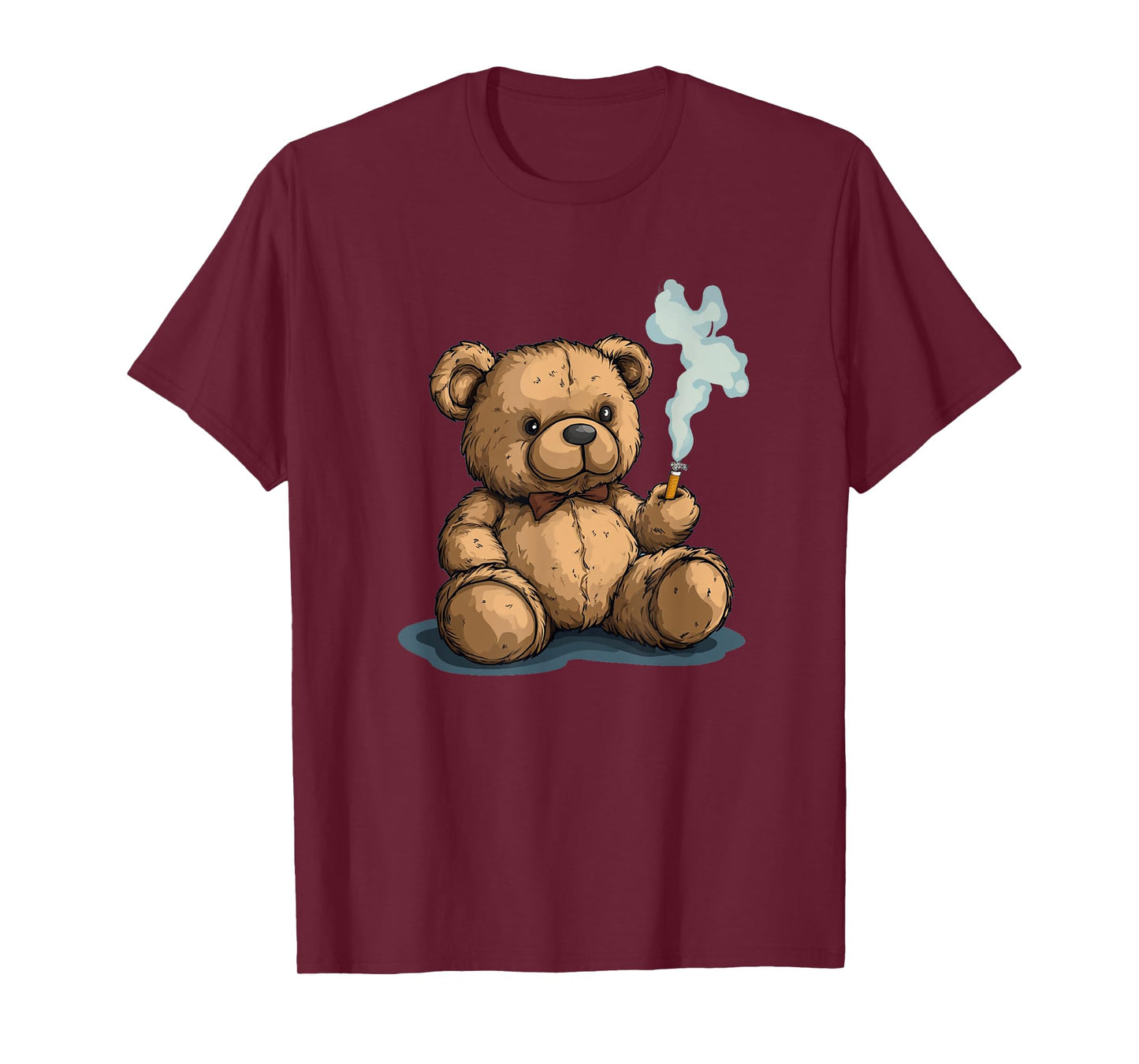 Silly Teddy Bear with Smoking Cigarette Costume T-Shirt
