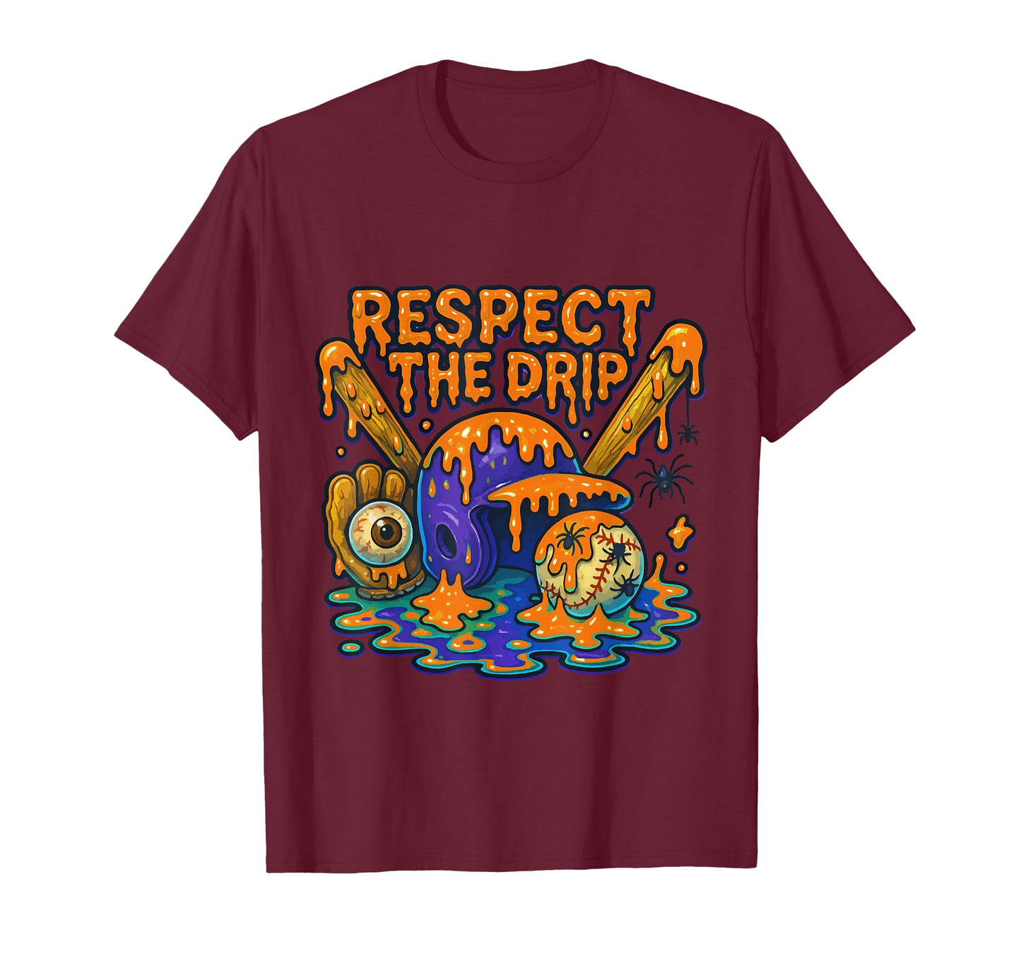 Cool Sport Baseball Home Plate Drip With Sprinkles Halloween T-Shirt