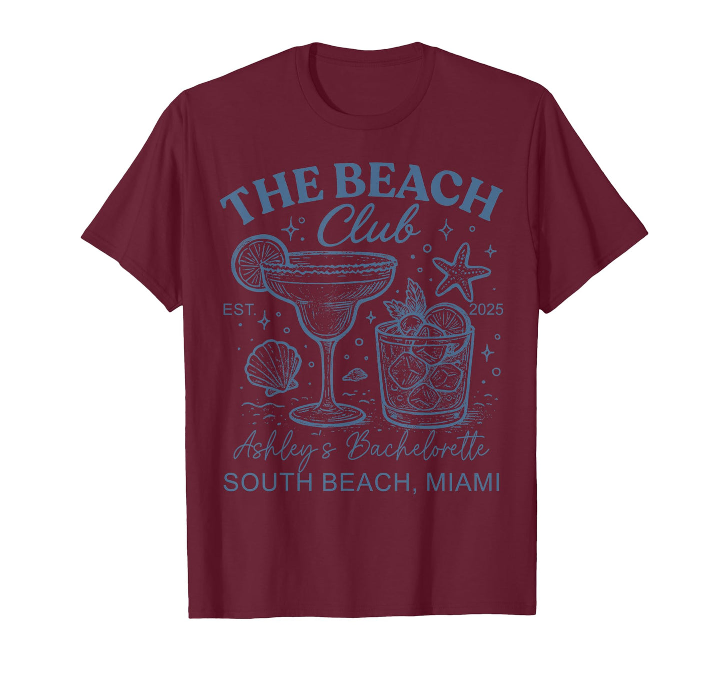 The Bach Club Ashley's Bachelorette South Beach Miami Funny T-Shirt