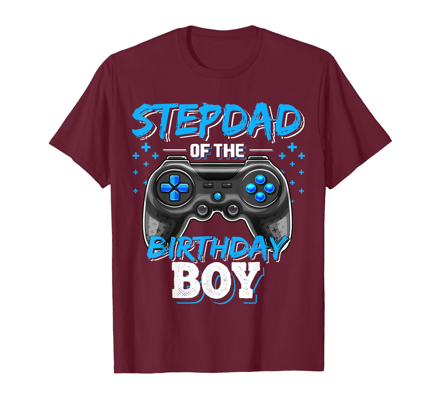 Stepdad of the Birthday Boy Matching Family Video Game Party T-Shirt