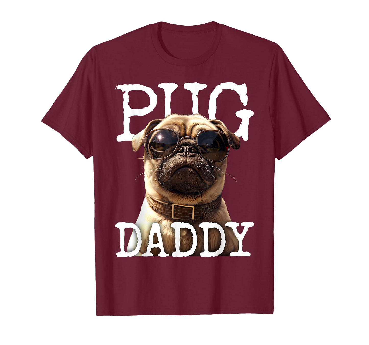 Pug Daddy Pug Dad Dog Papa Father Fathers Day Cute Pug Dad T-Shirt