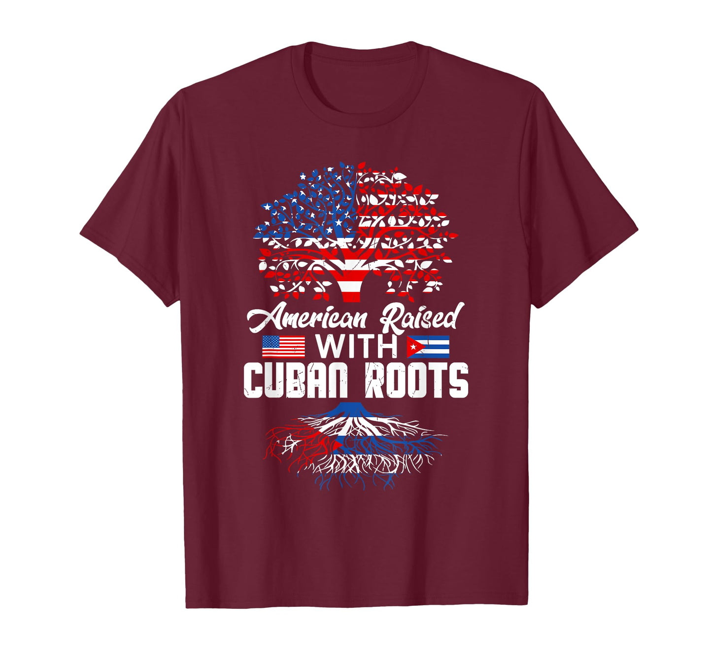American Raised With Cuban Roots Hispanic Heritage Month Men T-Shirt