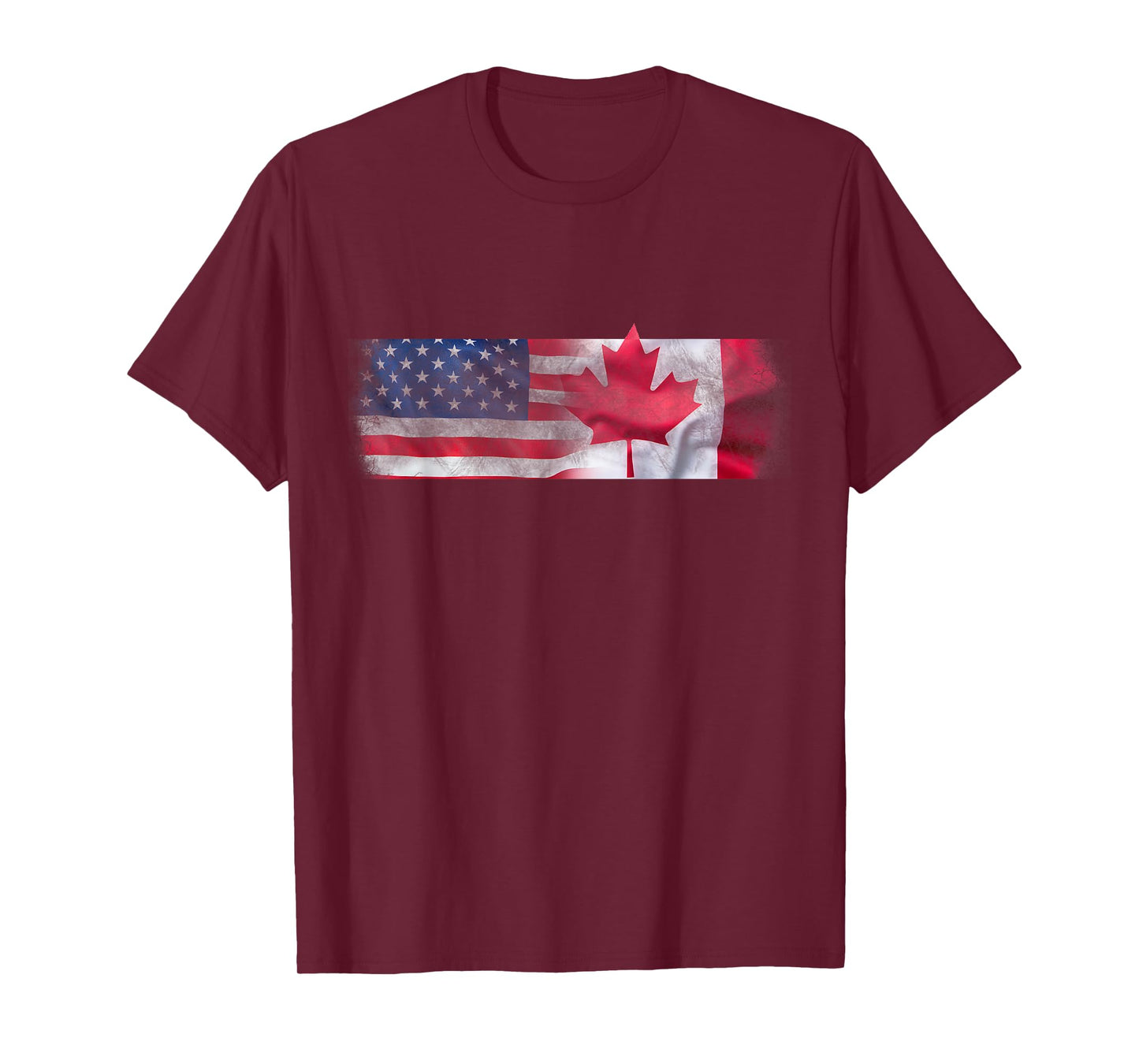 American Canadian Flags Friendship North America T-Shirt