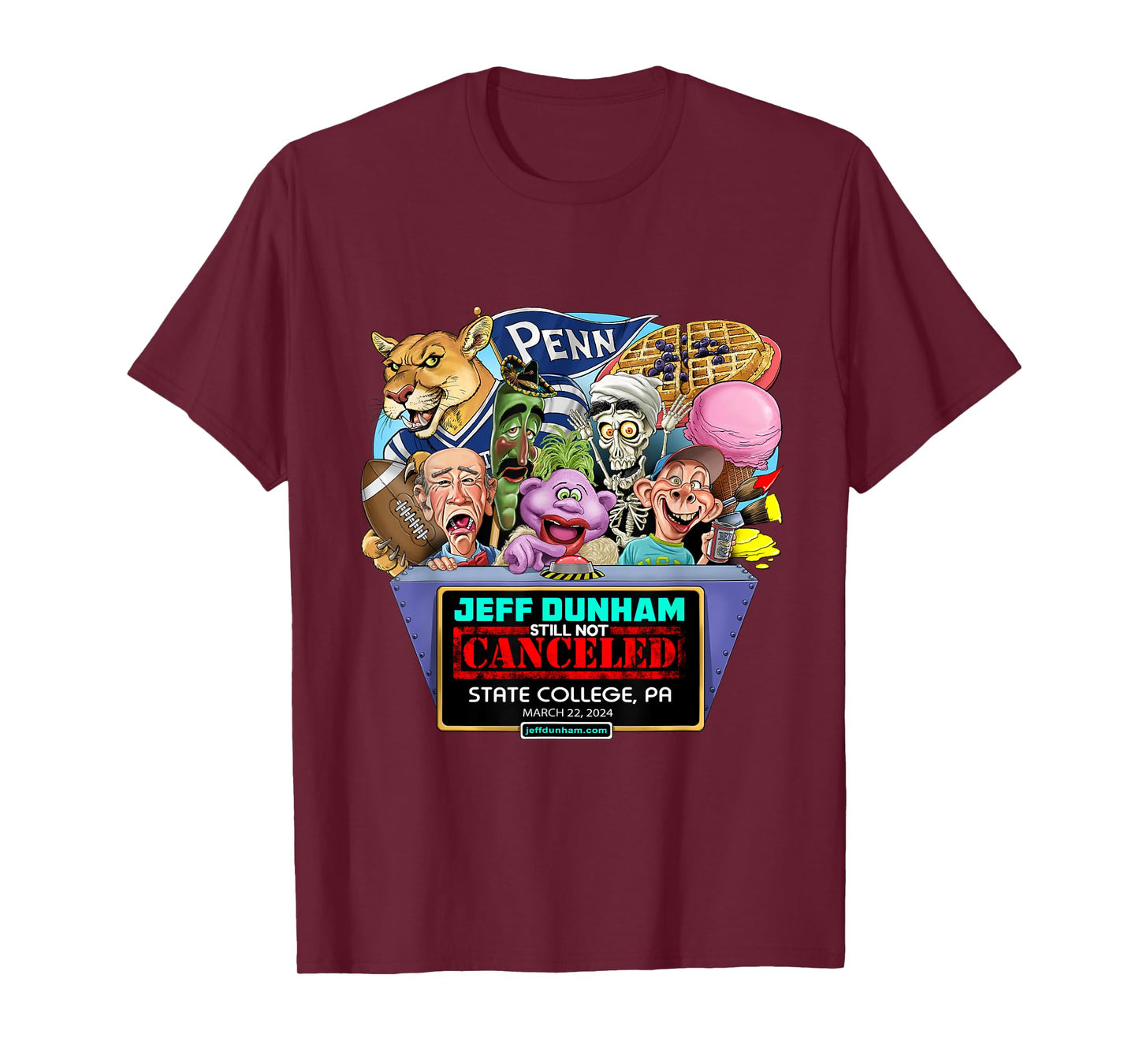 Jeff Dunham State College, PA (2024) T-Shirt