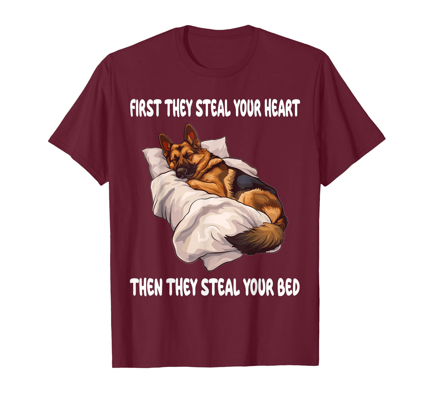 German Shepherd Sleeping Pajamas Nightgown T-Shirt