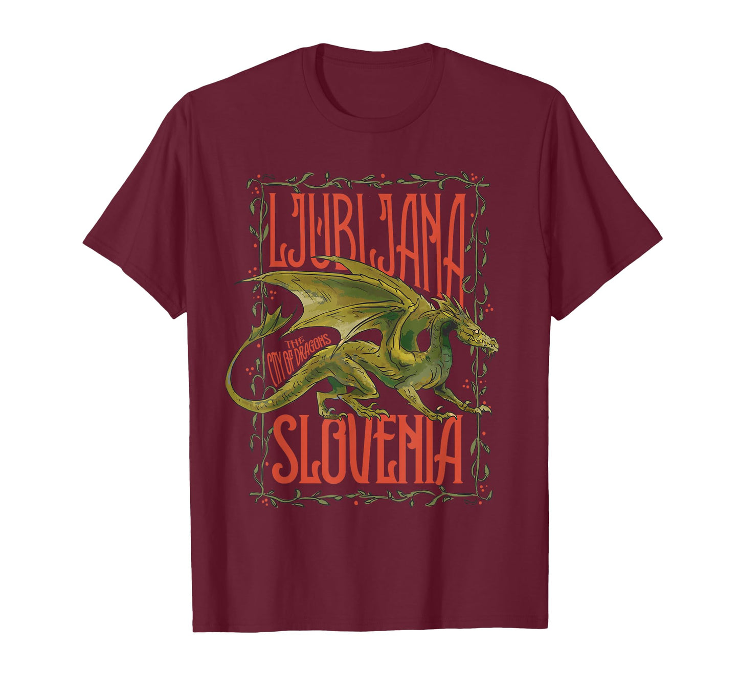 Ljubljana Slovenia City of Dragons Festive Dragon Lover T-Shirt