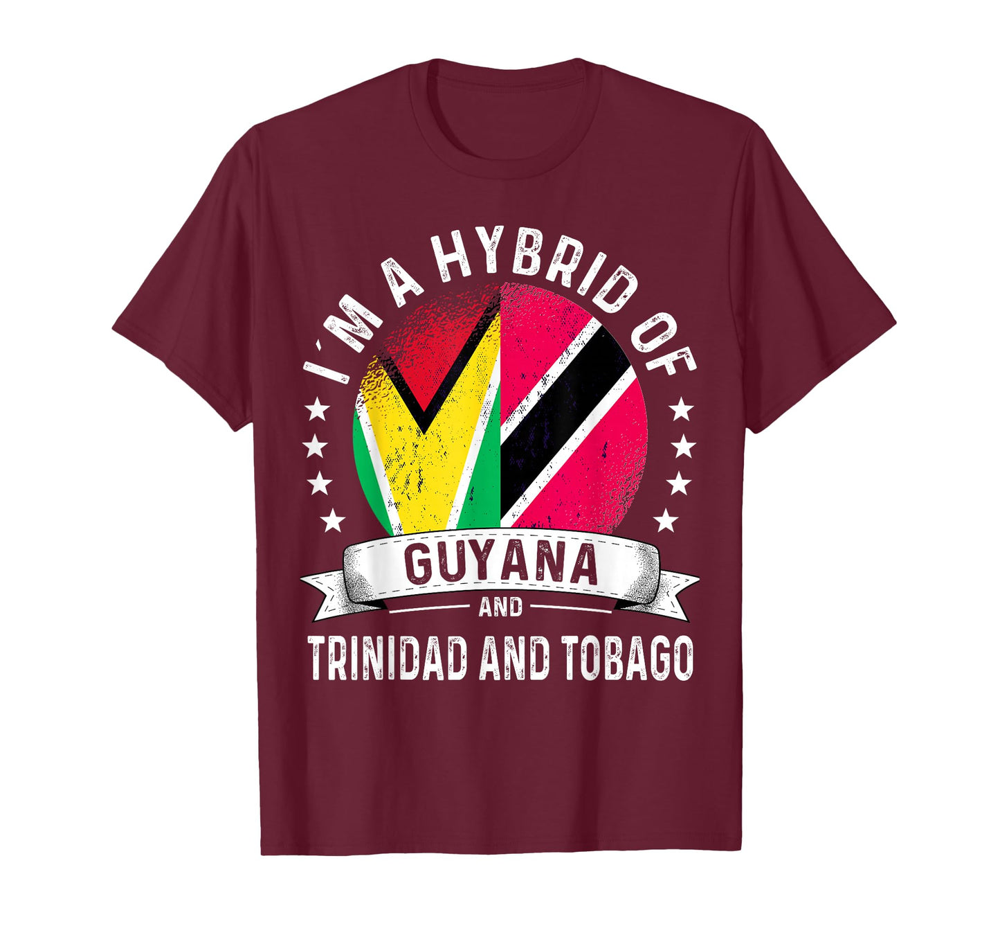 Guyana Flag Trinidad&Tobago Grown Country Trinidadian Flag T-Shirt