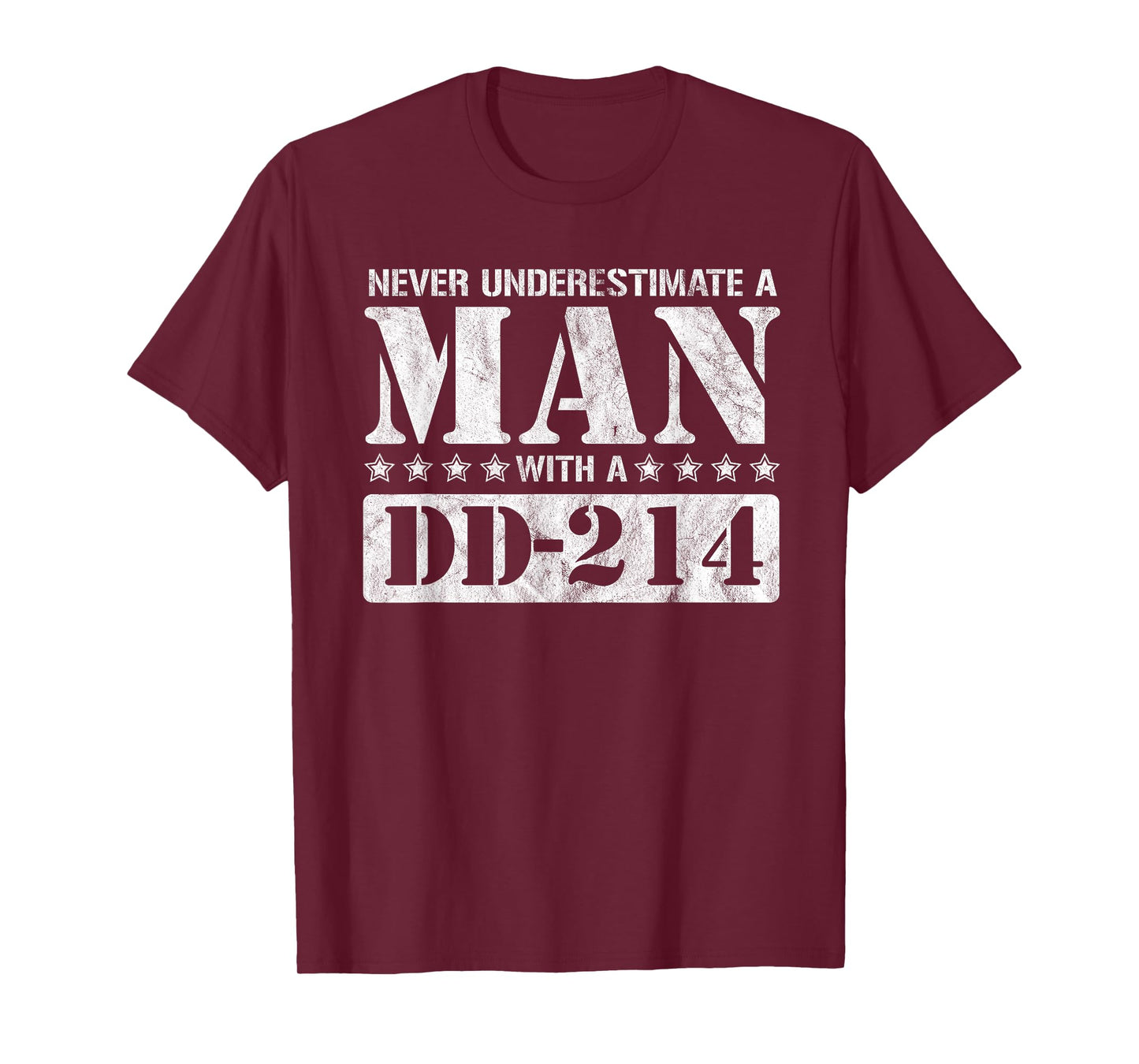 DD 214 Alumni Never Underestimate An Old Man With A DD-214 T-Shirt