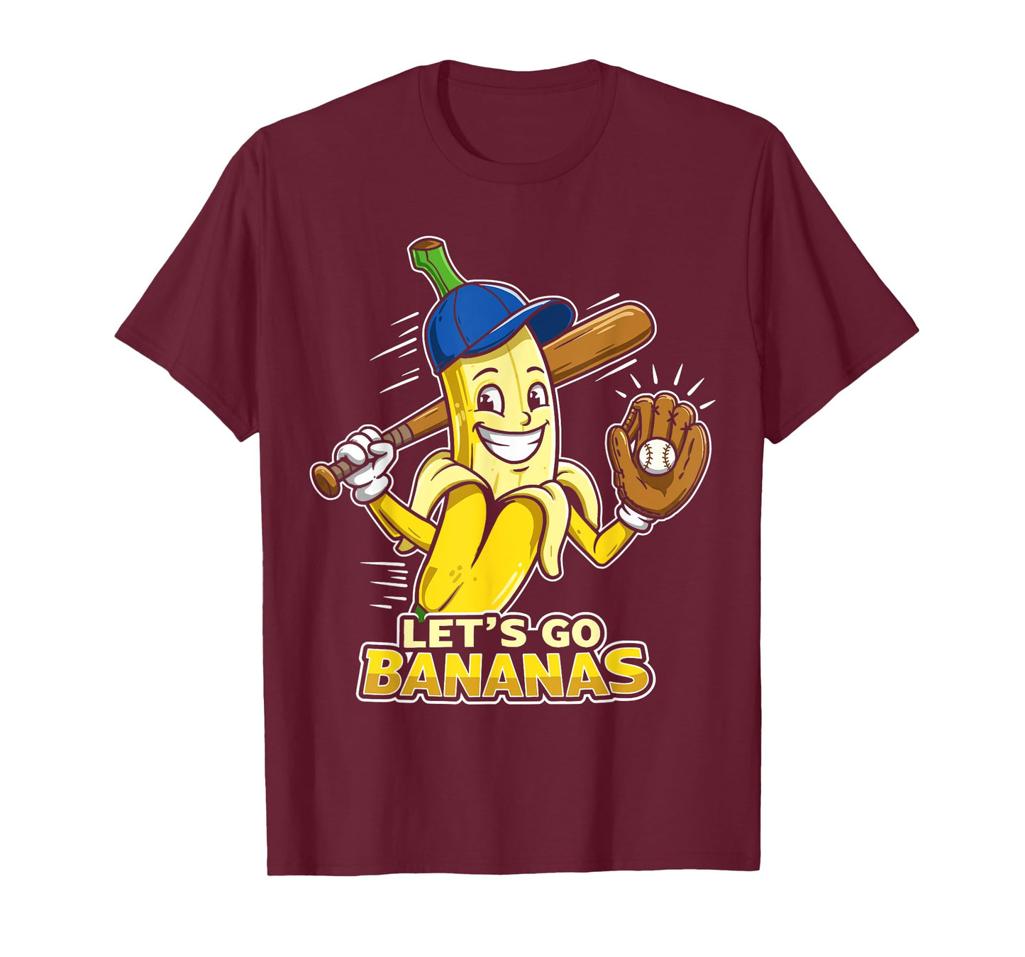 Funny Banana Shirts Gift Fruit Lovers Boys Lets Go Bananas T-Shirt