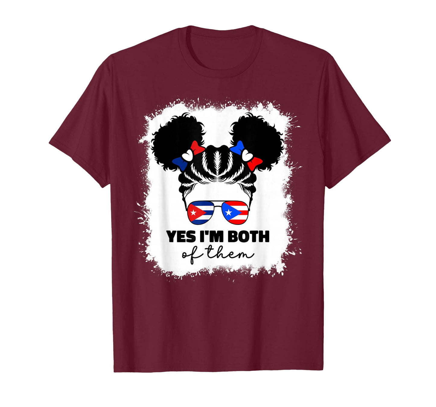 Half Cuban And Puerto Rican Rico Cuba Flag Kids Cubarican T-Shirt