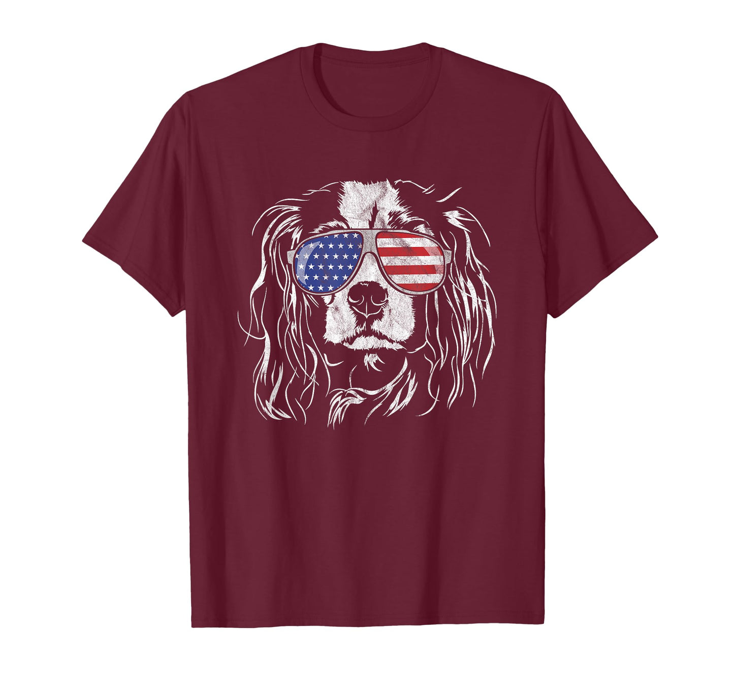 Funny Proud Cavalier King Charles Spaniel Patriotic Dog tee T-Shirt