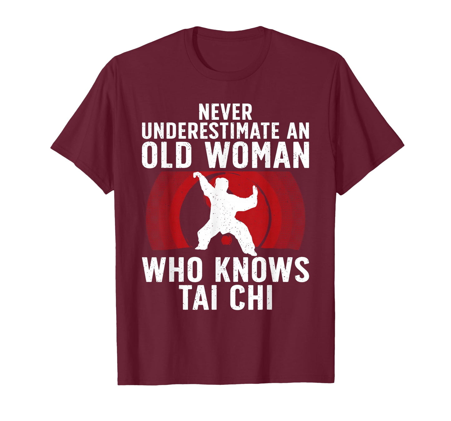 Funny Tai Chi Design for Women Grandma Martial Arts Lovers T-Shirt