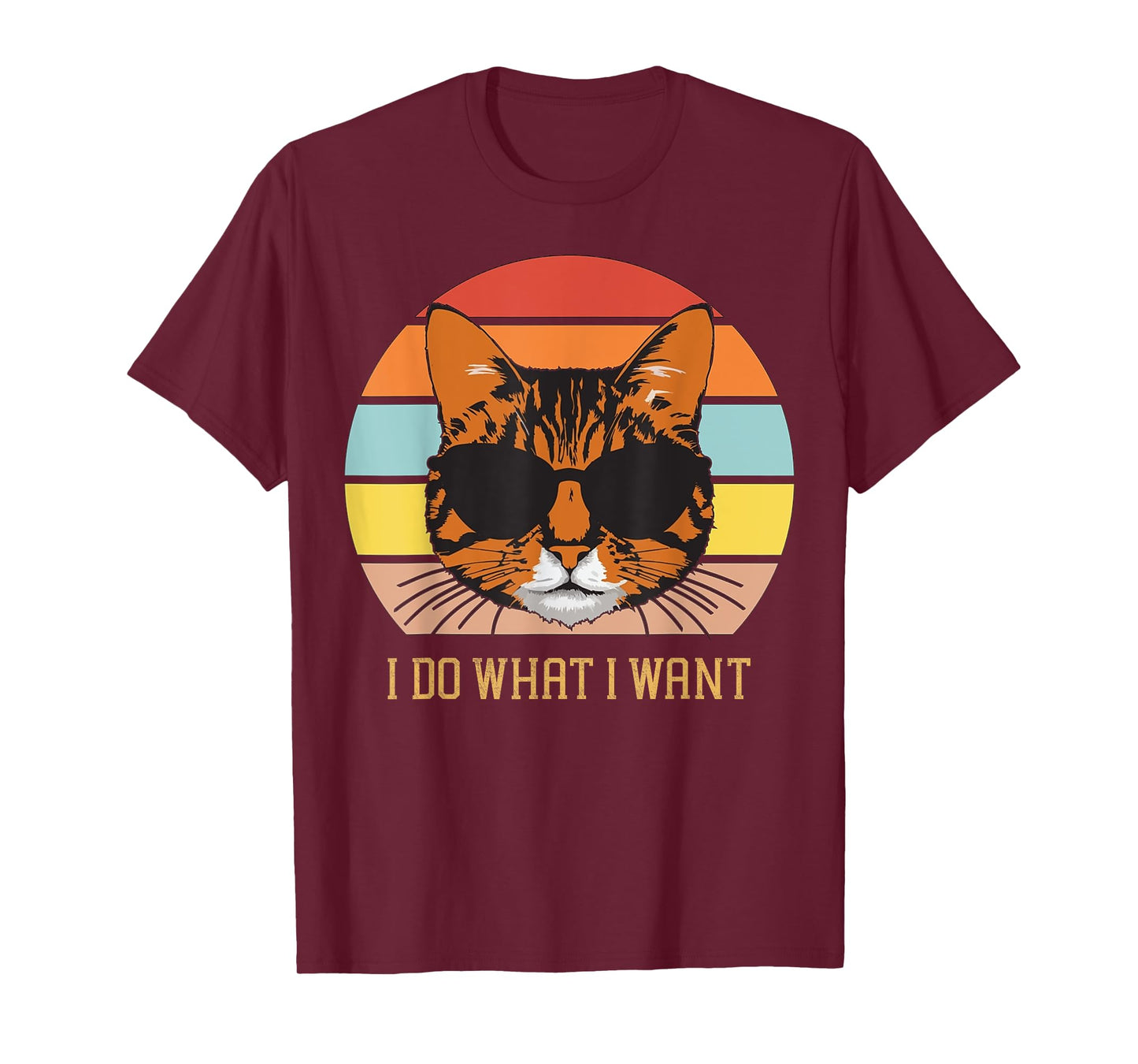 Retro I do what I want cat funny cat lover women and girls T-Shirt