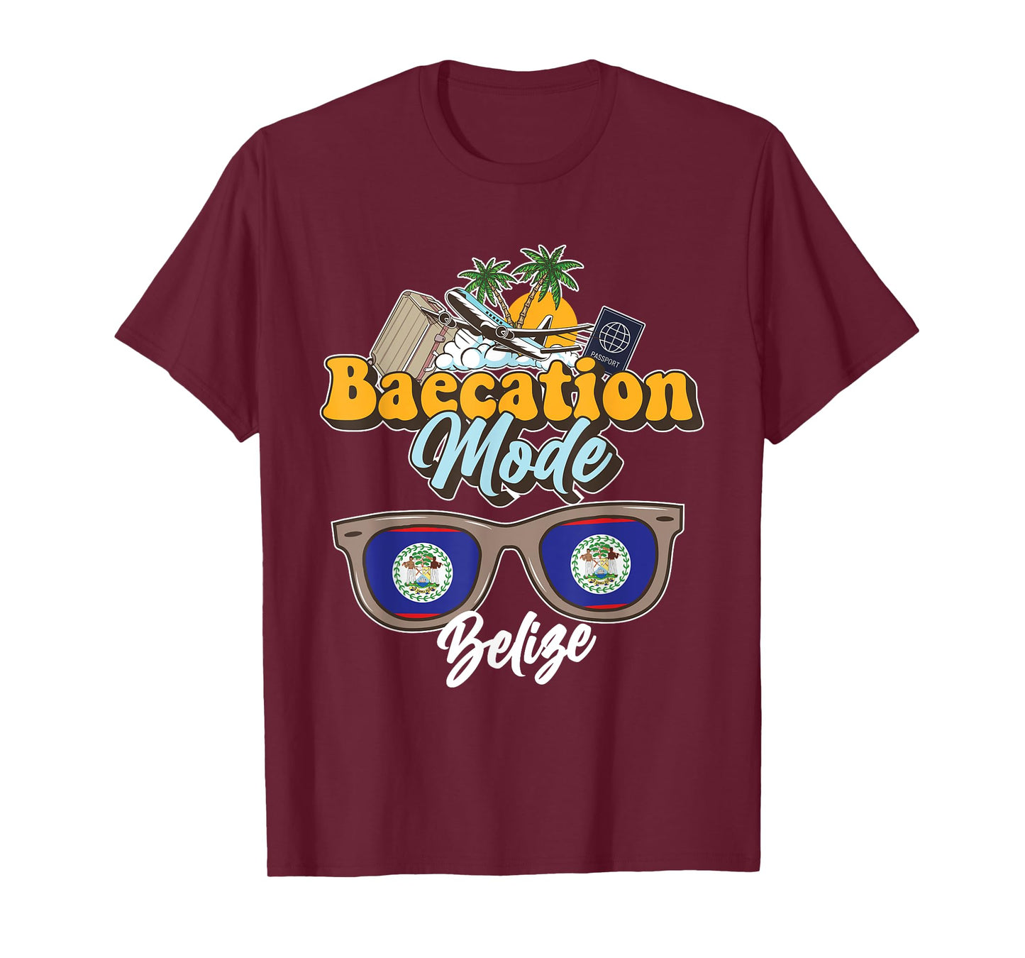 Baecation Belize Bound Couple Travel Goal Vacation Trip T-Shirt
