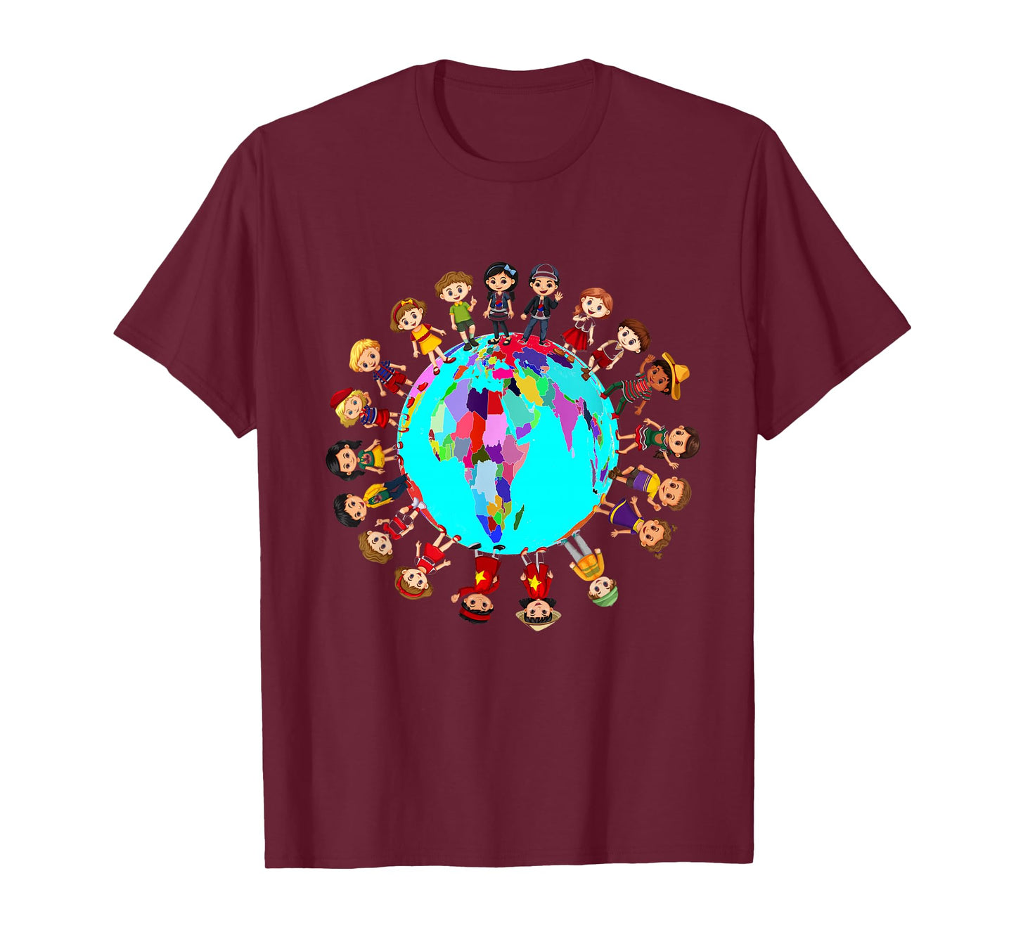 Kids around the world Happy Children Cultural diversity T-Shirt