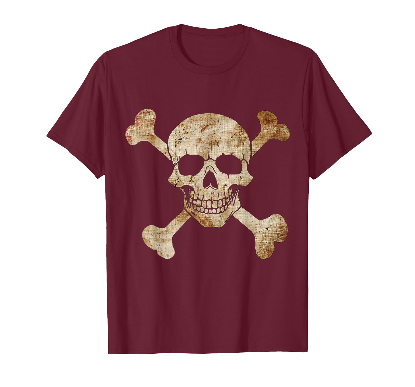 Pirate Flag Skull And Crossbones Skeleton Graphic Halloween T-Shirt