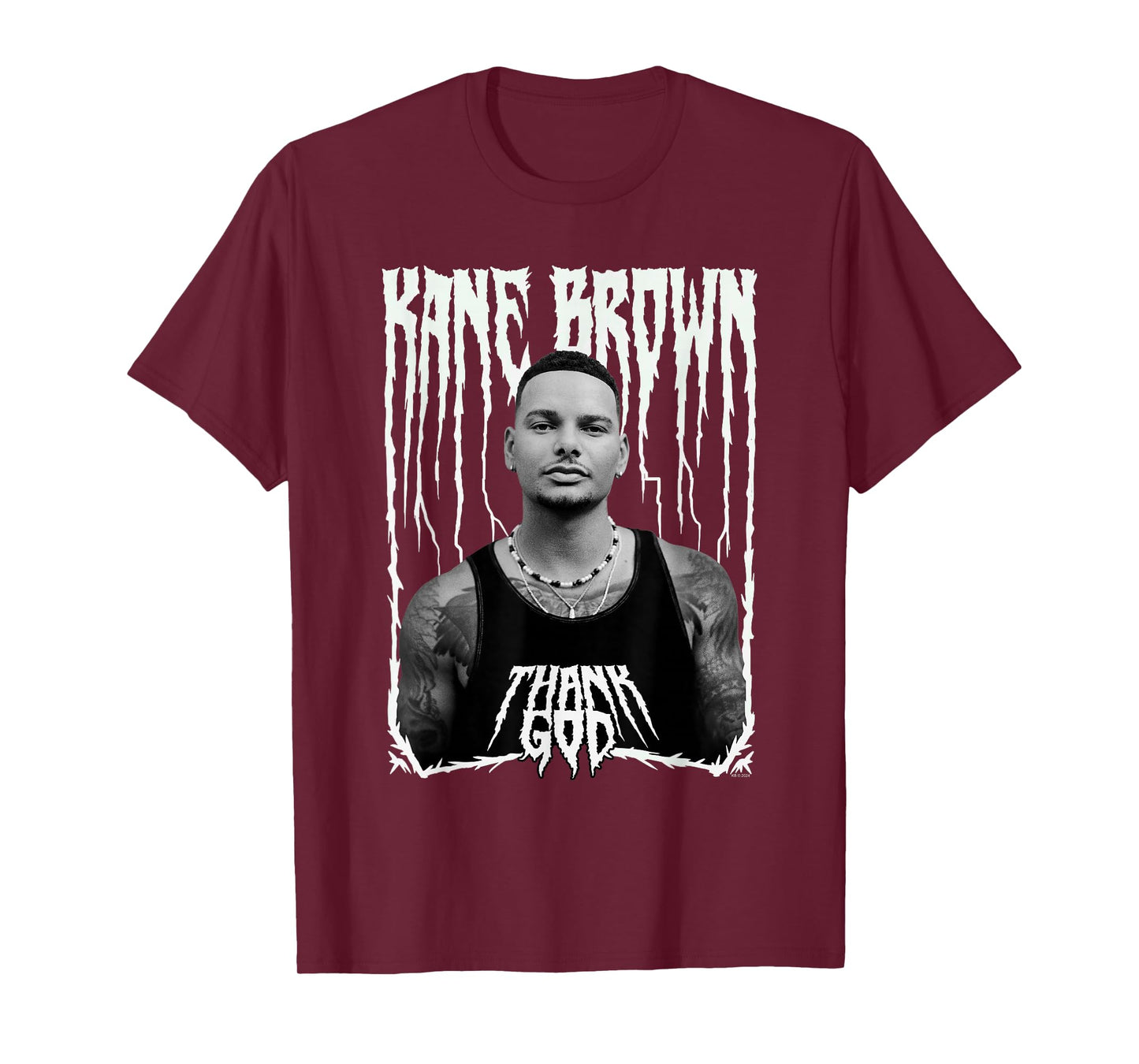Kane Brown Thank God Metal Logo Country Music T-Shirt