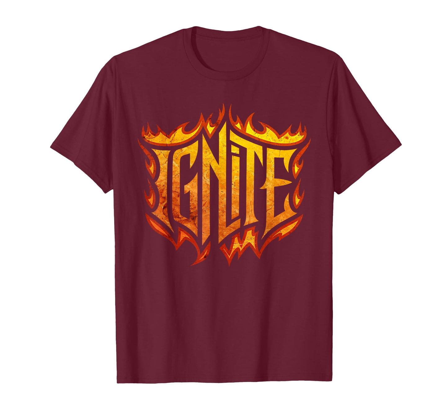 Ignite Motivational Flames Fireman Firefighter Men Women T-Shirt