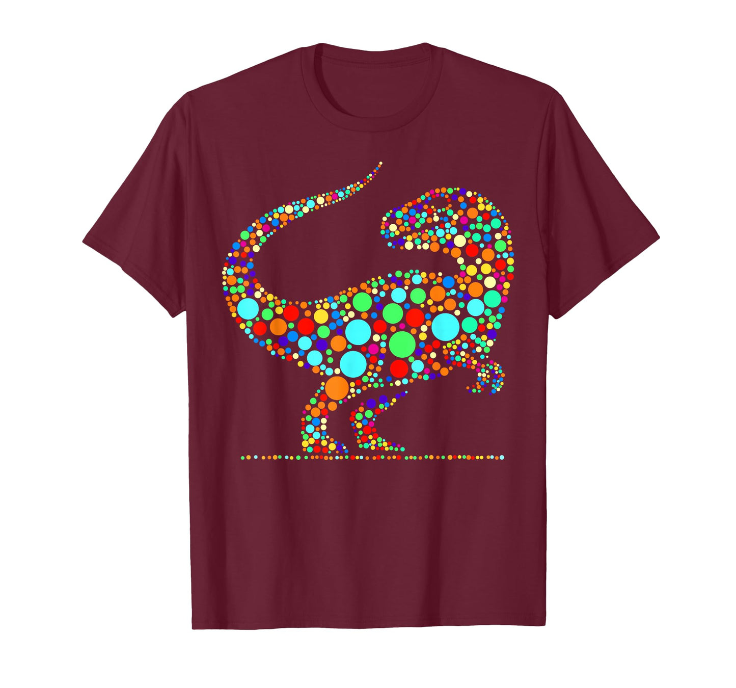 Happy Dot Day Colorful Polka Dot Dinosaur Boys Toddlers Kids T-Shirt