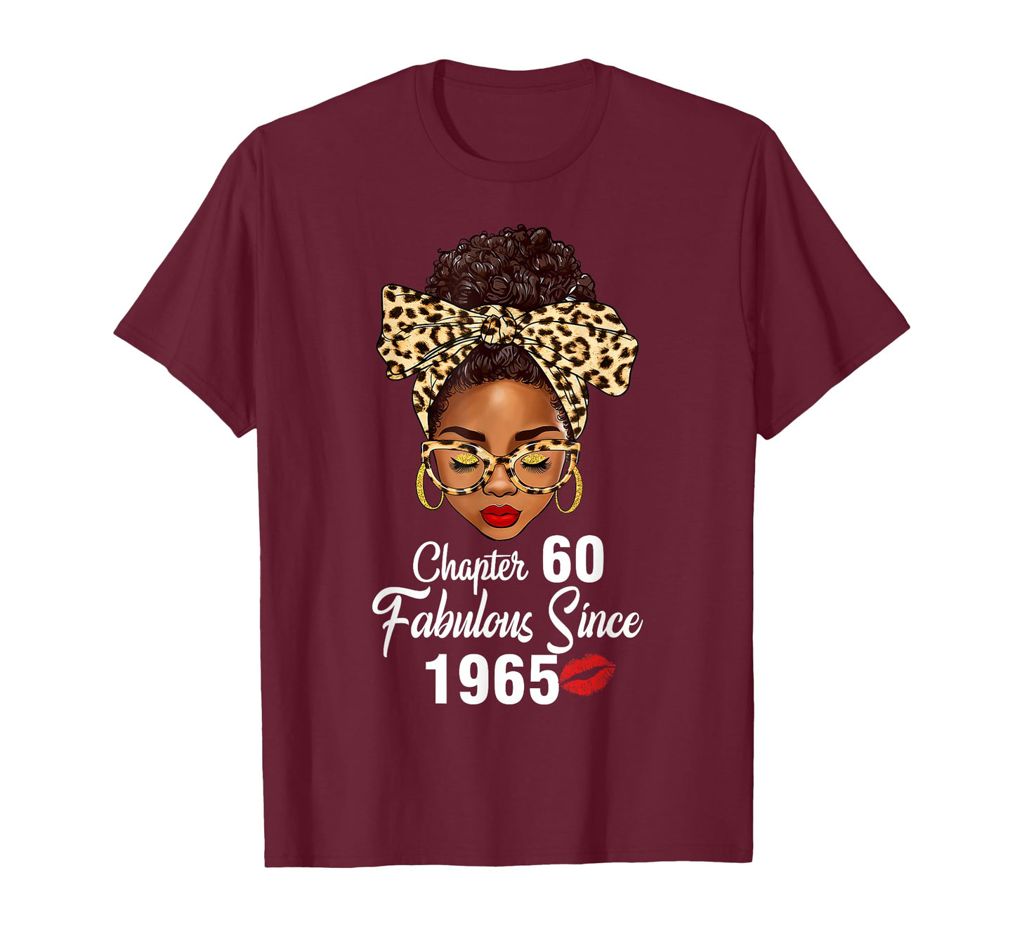 Chapter 60 Fabulous Since 1965 60th Birthday Women Leopard T-Shirt