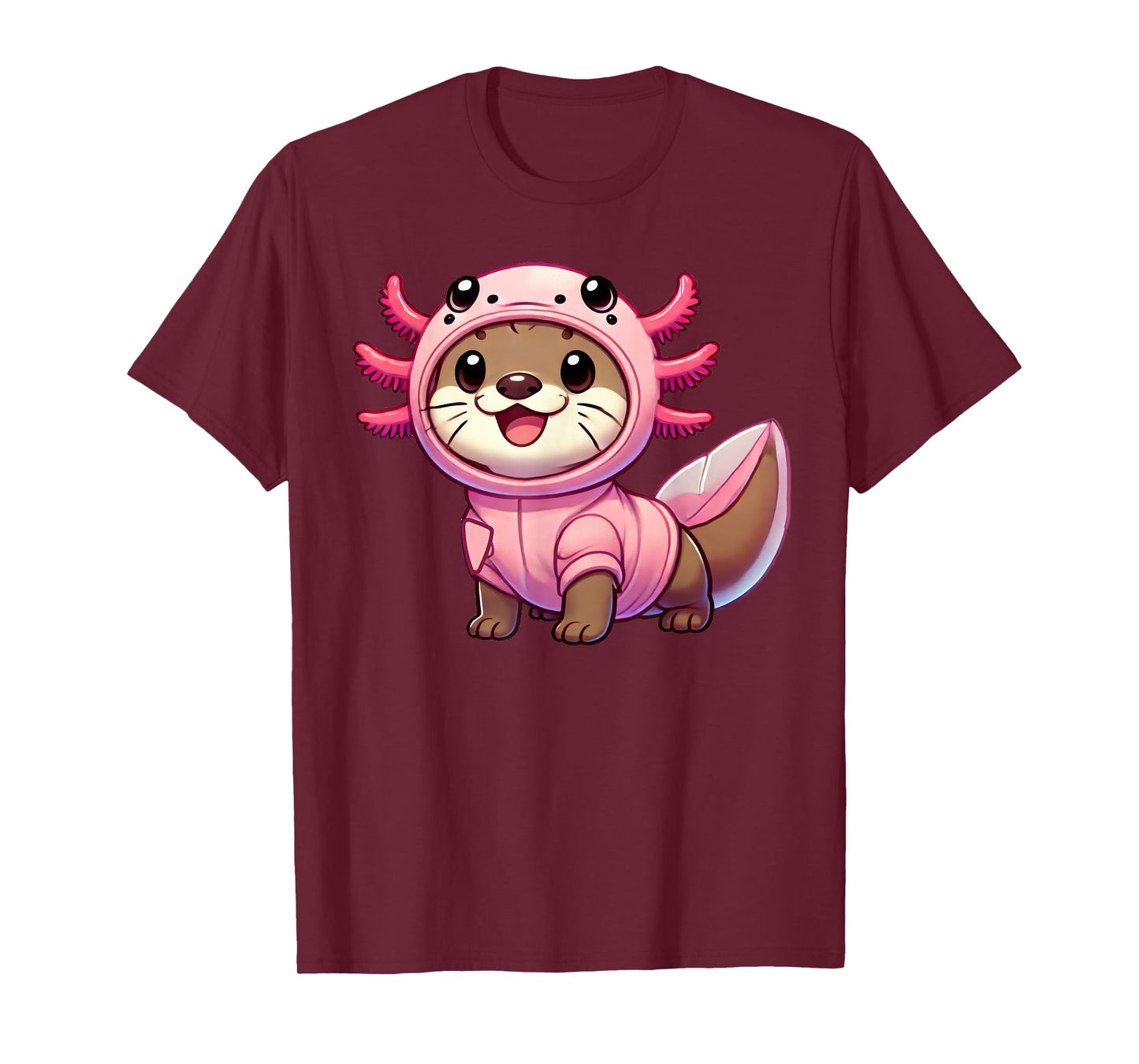Kawaii Otter Axolotl Costume T-Shirt