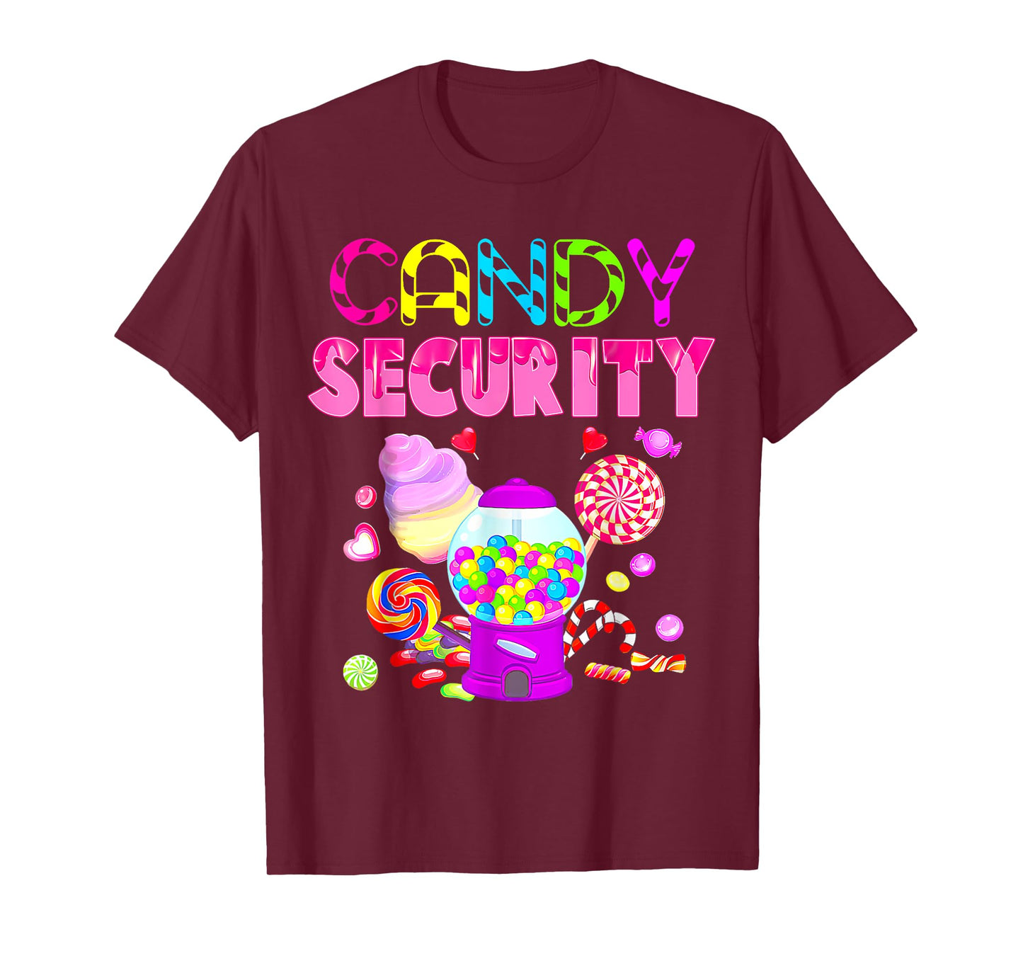 Candy Security Crew Candyland Costume Kids Teens Adult T-Shirt