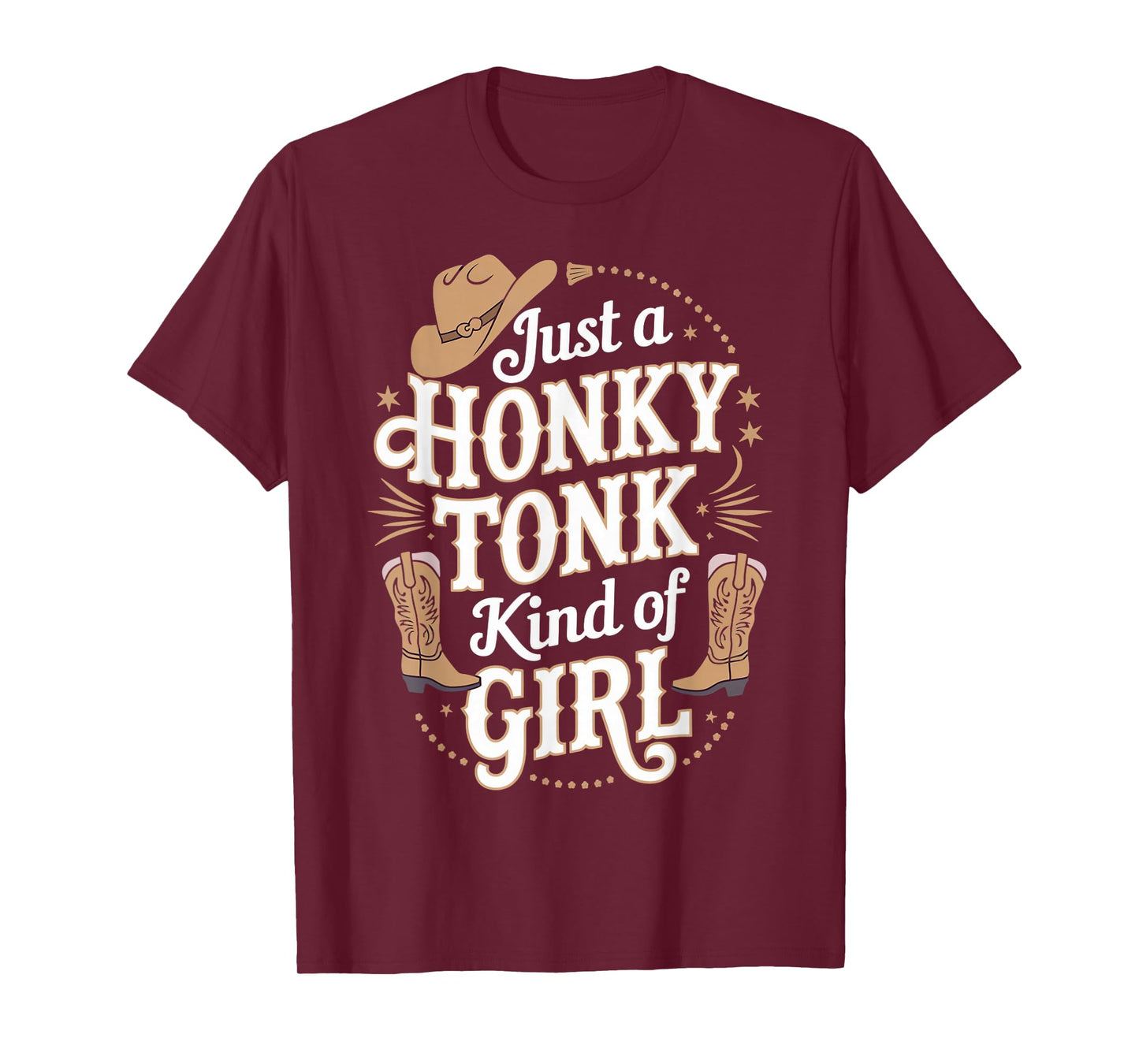 Honky Tonk Kind Of Girl Western Farm Musician Honky Tonk T-Shirt