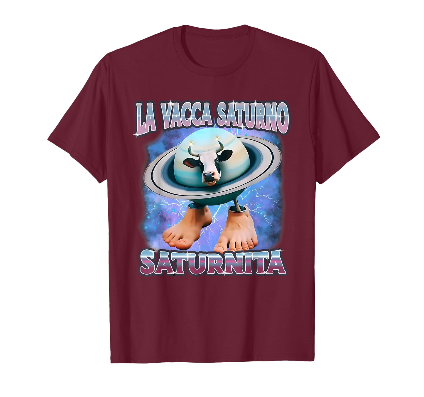 La Vacca Saturno Saturnita, Italian Brainrot Meme, Cow Meme T-Shirt