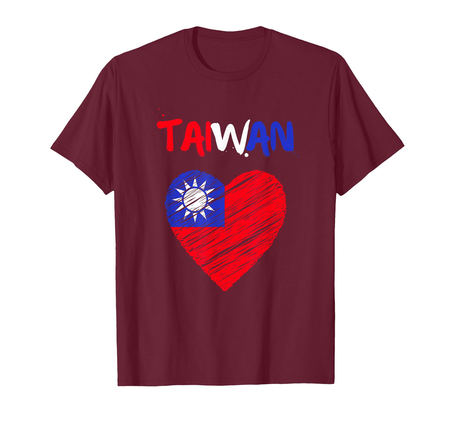 Taiwan Flag Holiday Taiwan Heart Taiwanese Flag T-Shirt