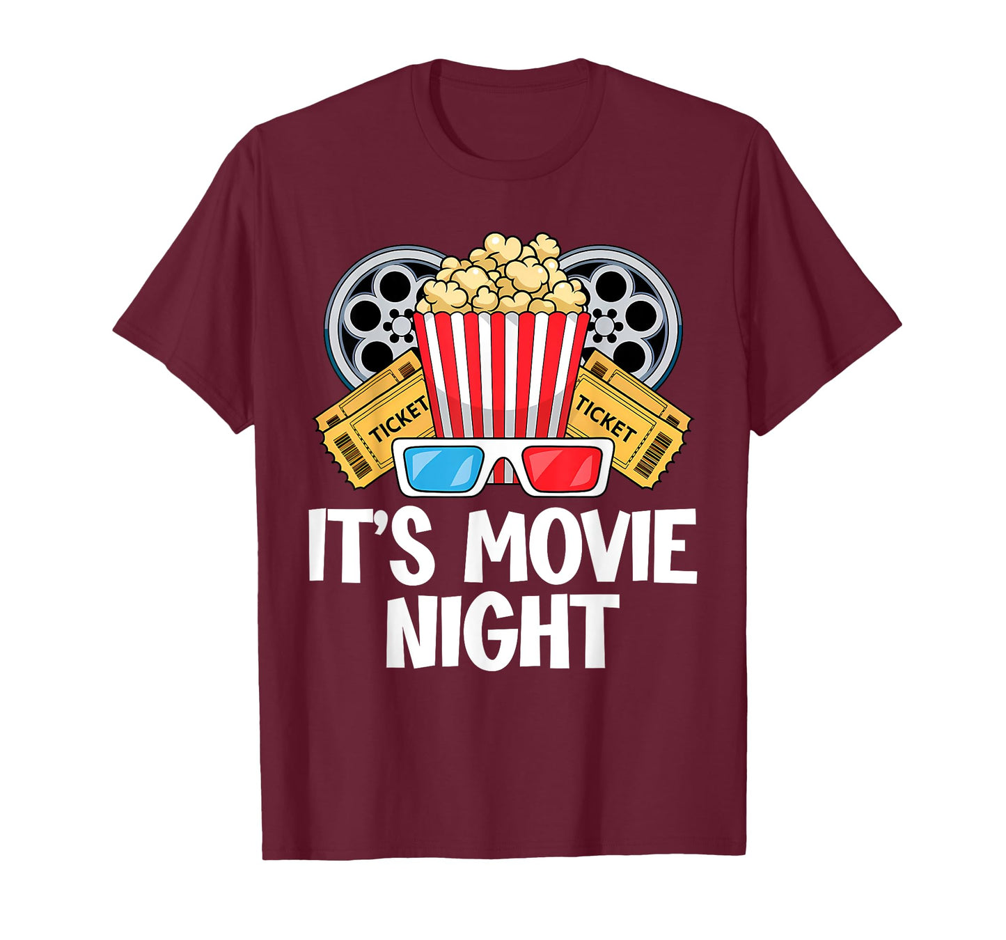 Family Movie Night Outfit For Men Women Kids - Movie Lover T-Shirt