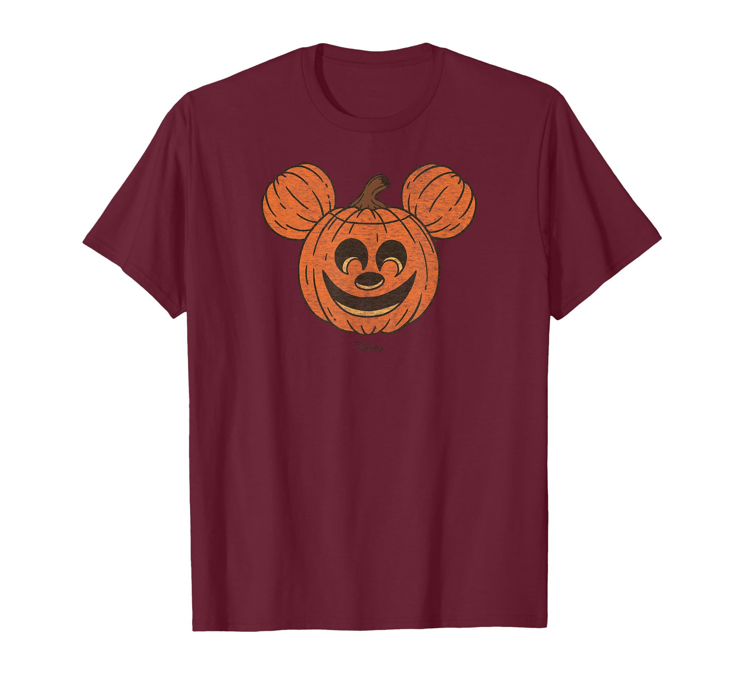 Mickey Mouse Halloween Carved Pumpkin Face T-Shirt