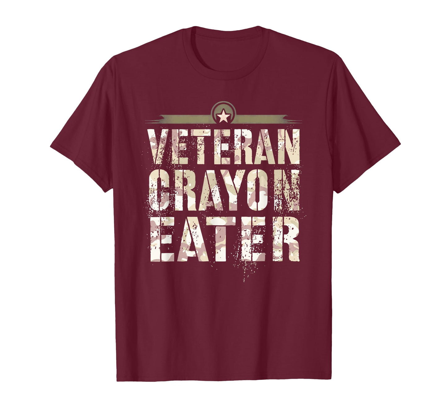 Funny VETERAN CRAYON EATER Grunt Brother Military Soldier T-Shirt
