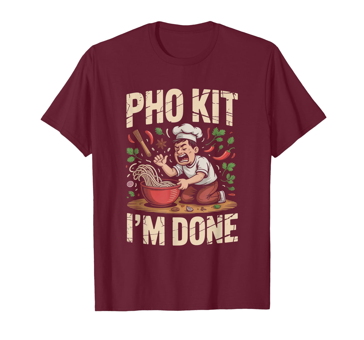 Pho Kit Soup Funny Pho Kit Vegan Pho Lover T-Shirt
