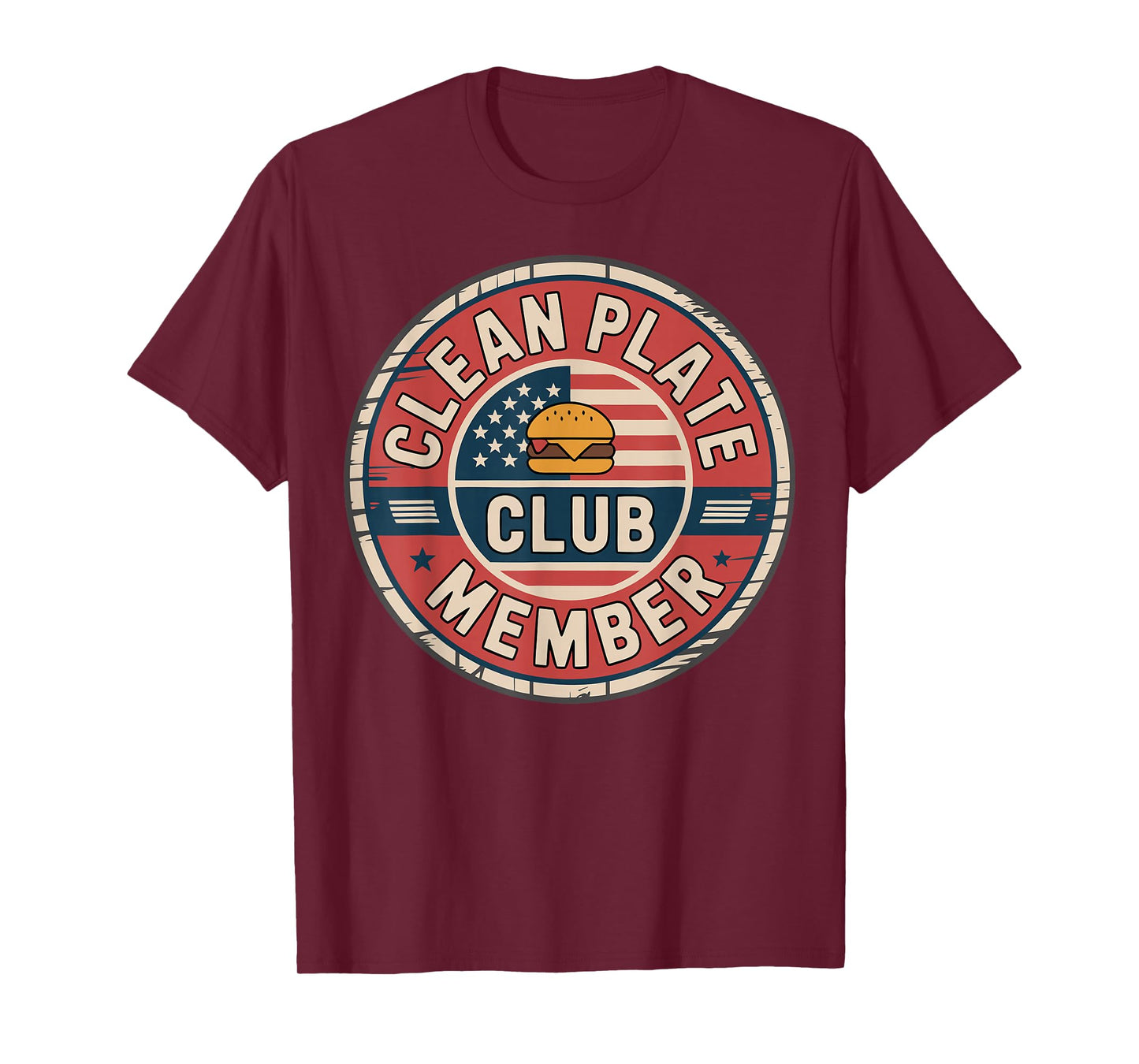 Funny Burger Eating Contest Speed Eater Clean Plate T-Shirt