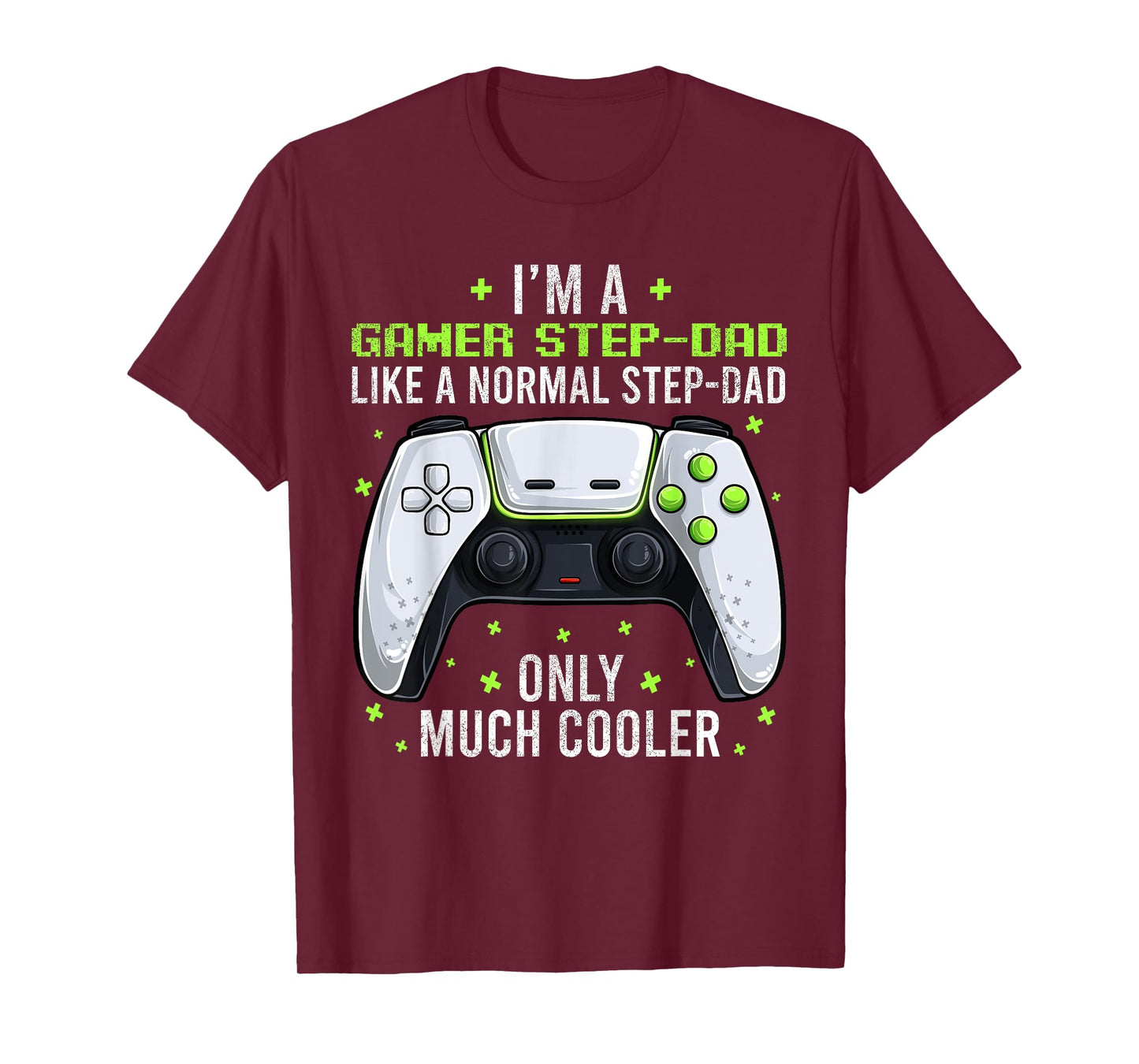 Gamer Step-dad Gaming Shirt Fathers Day Video Game Bonus Dad T-Shirt