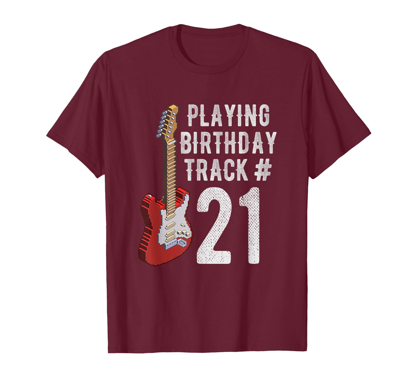 Funny 21st Birthday Guitar Music Lover Birthday Gift Shirt T-Shirt