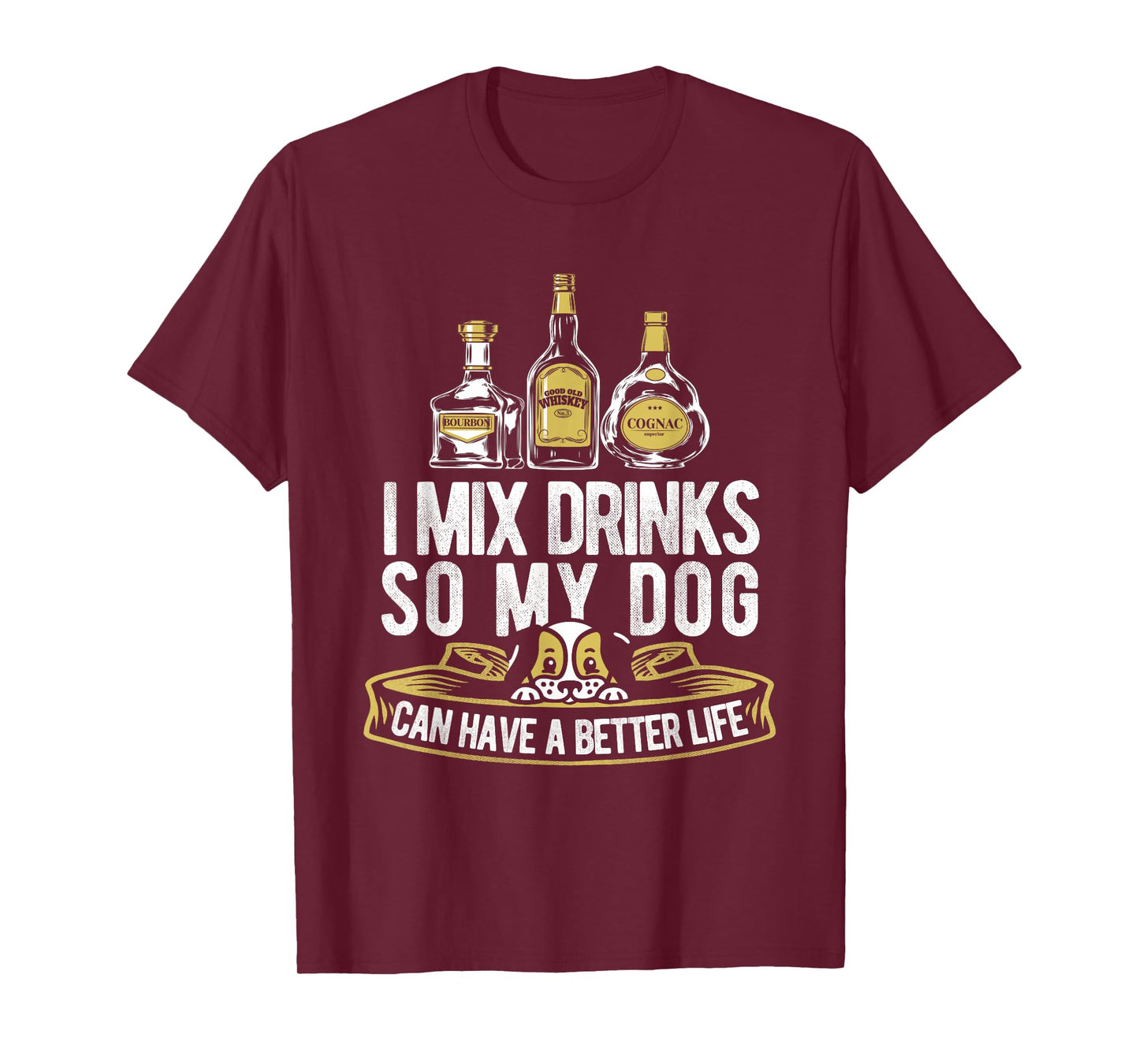 Bartending Dog Bartender - Mixologist Barkeeper Barman T-Shirt