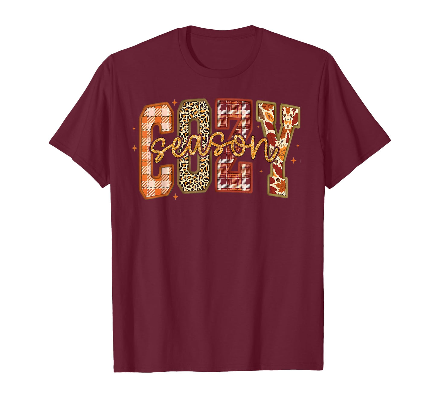 Cozy Season Wildflower Autumn Fall Y'all Leaves Thanksgiving T-Shirt