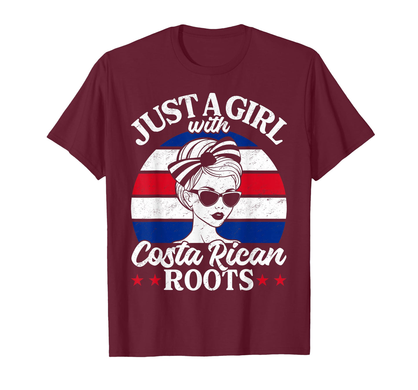 Just A Girl with Costa Rican Roots Costa Rica Women T-Shirt