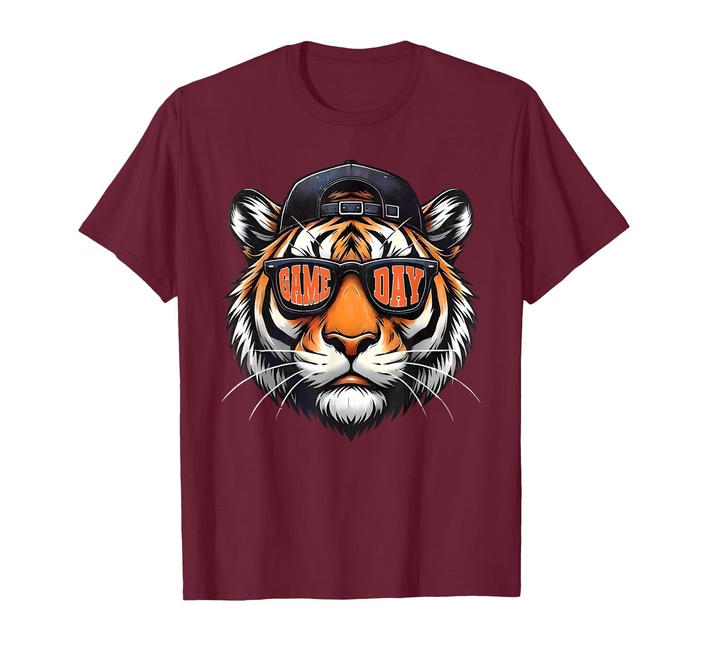 Touchdown American Football Game Day Thanksgiving Tiger Cool T-Shirt