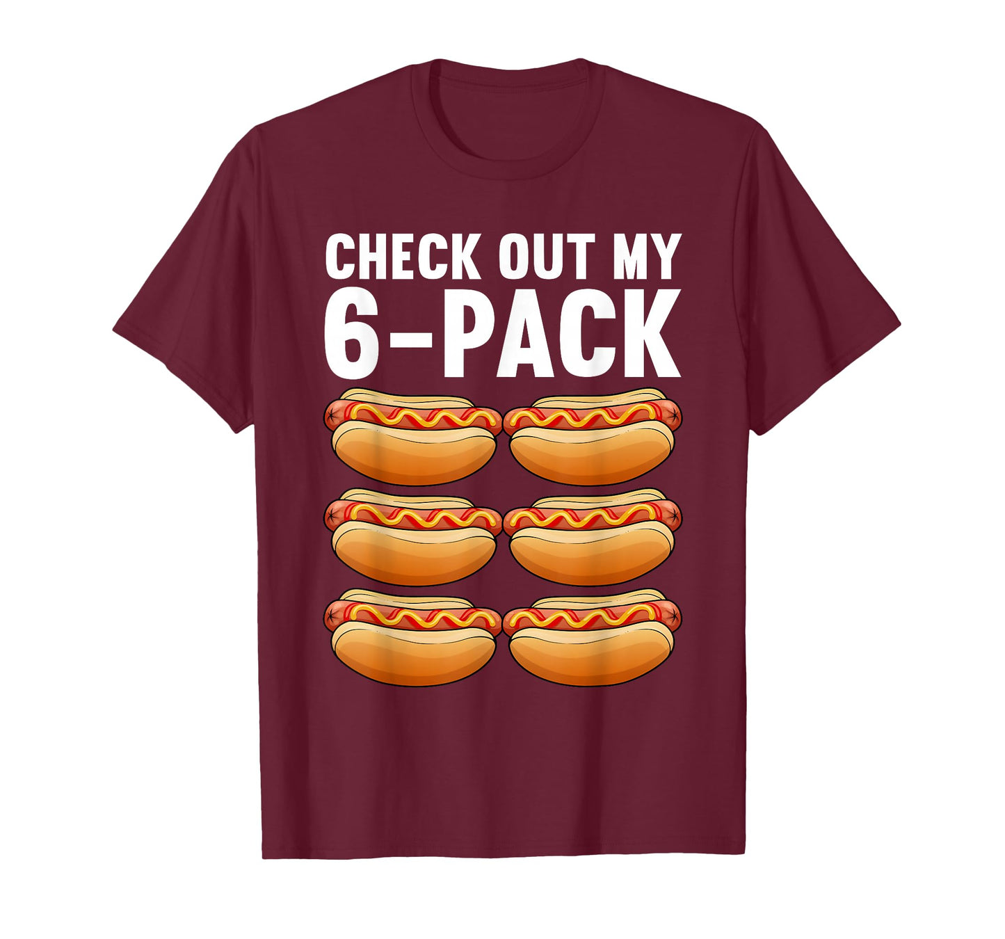 Cool Hot Dog Outfit for Men Women Adult Hotdog Lover Hot Dog T-Shirt