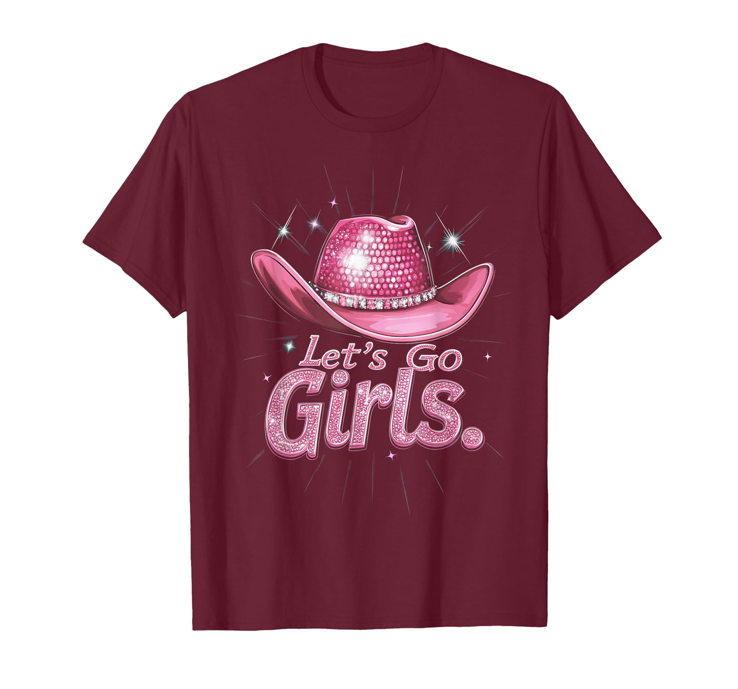 The Rodeo Cowgirl Fan Co. Western Cowgirl Rodeo Disco Retro Bachelorette Party T-Shirt
