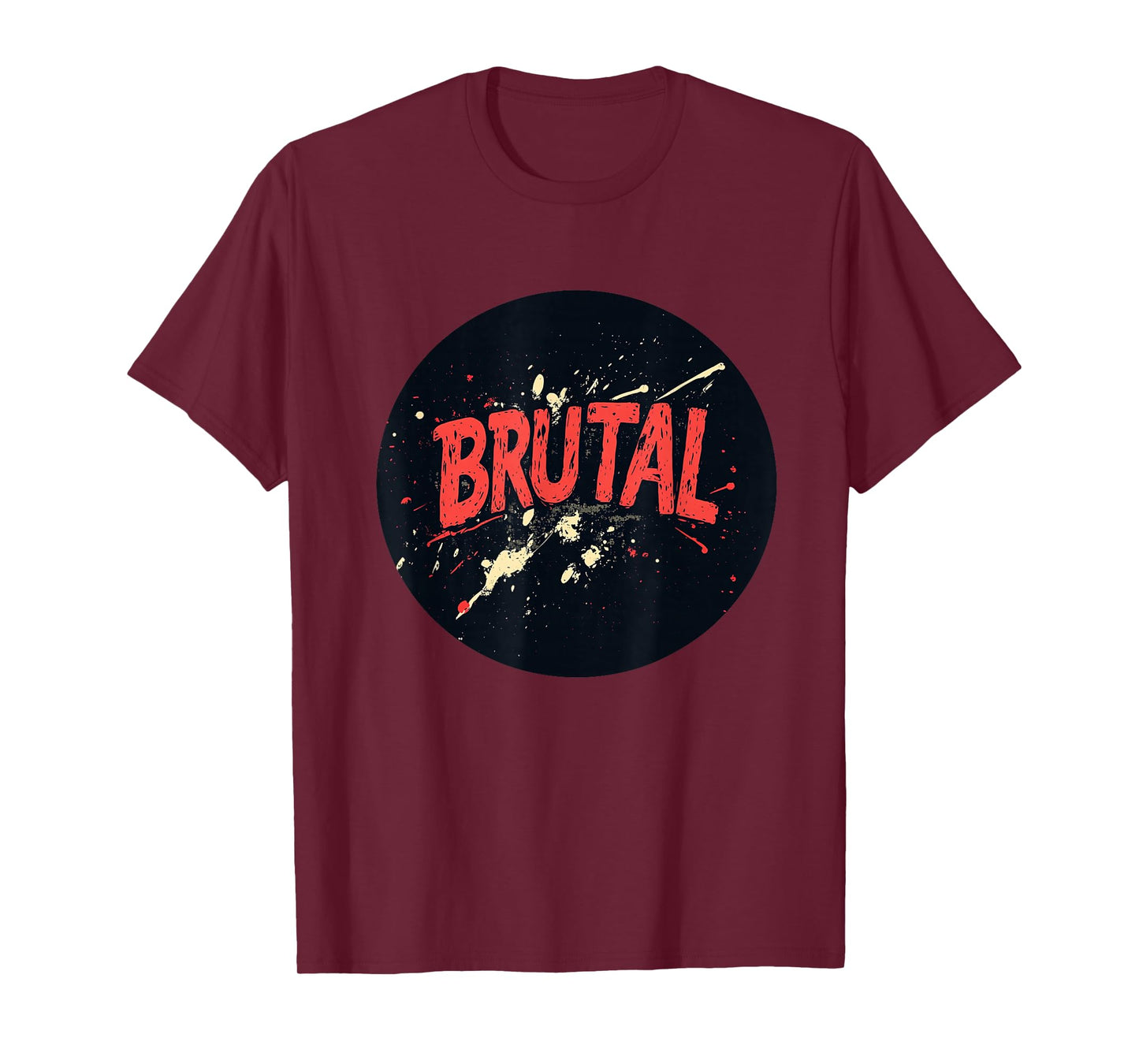 Funny Brutal Stamp Logo T-Shirt