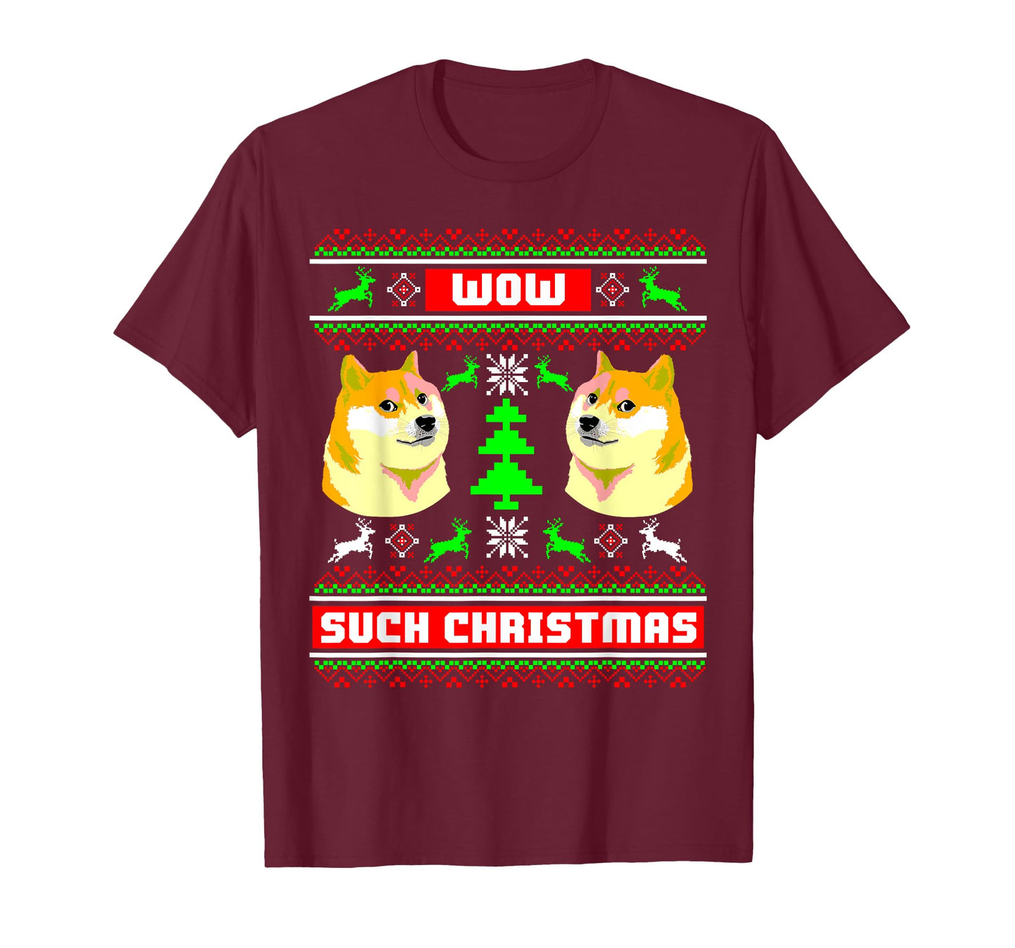 Doge Meme Funny Doge shirt Dog Ugly Christmas T-Shirt