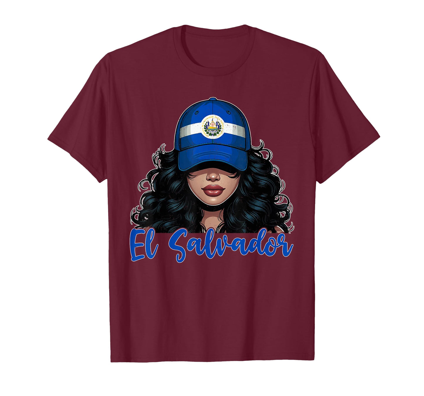 Salvadoran Girl El Salvador Flag Proud Salvadorena Women T-Shirt